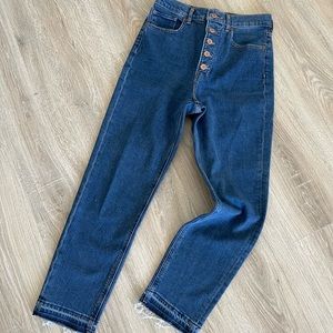 Express Super Highrise Mom Jeans